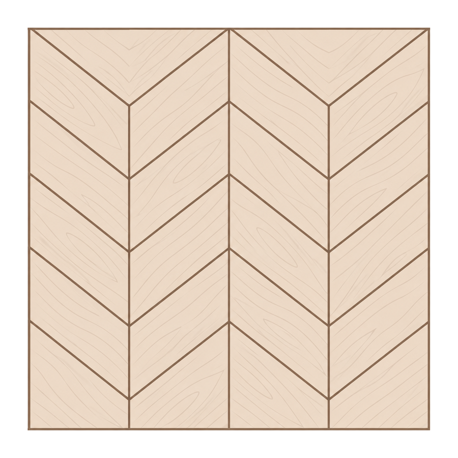 Chevron oak flooring pattern